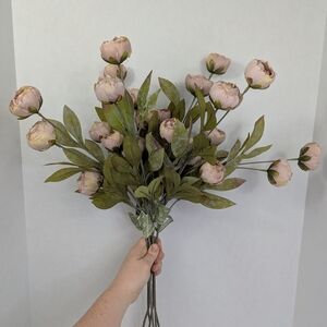 NEW MICHAELS TAN FAUX PEONY STEMS BY ASHLAND 6 STEMS VIRAL TIKTOK Mother's Day